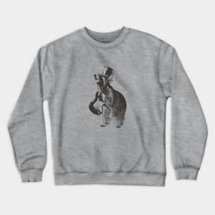 Guitaring Raccoon Crewneck Sweatshirt